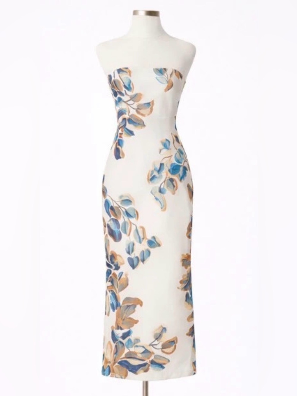 Commense Strapless Dress with Floral Print - XS - Picture 2 of 6